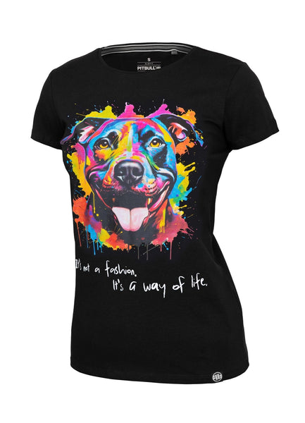 Damska koszulka WATERCOLOR Czarna - kup z Pitbull West Coast Oficjalny Sklep 