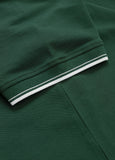 PIQUE STRIPES REGULAR Jade Green Polo T-shirt