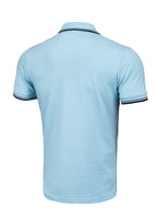 PIQUE STRIPES REGULAR Light Blue Polo T-shirt