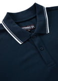 PIQUE STRIPES REGULAR Dark Navy Polo T-shirt