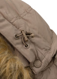 Men's winter hooded jacket Burnt