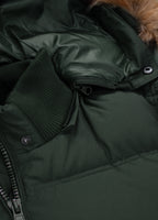 Men's winter hooded jacket Burnt