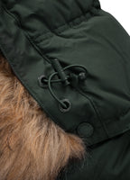 Men's winter hooded jacket Burnt