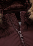 Men's winter hooded jacket Burnt