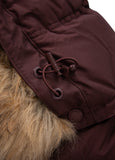 Men's winter hooded jacket Burnt