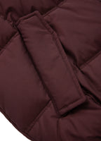 Men's winter hooded jacket Burnt