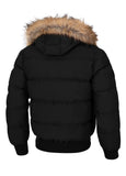 Men's winter hooded jacket Burnt