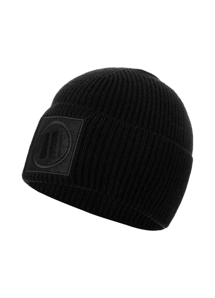 Beanie Logo Single Layer Cuff Black