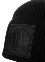 Beanie Logo Single Layer Cuff Black