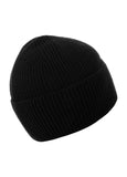 Beanie Logo Single Layer Cuff Black