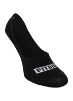 PITBULL No Show Thin 3pack Black Socks