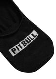 PITBULL No Show Thin 3pack Black Socks