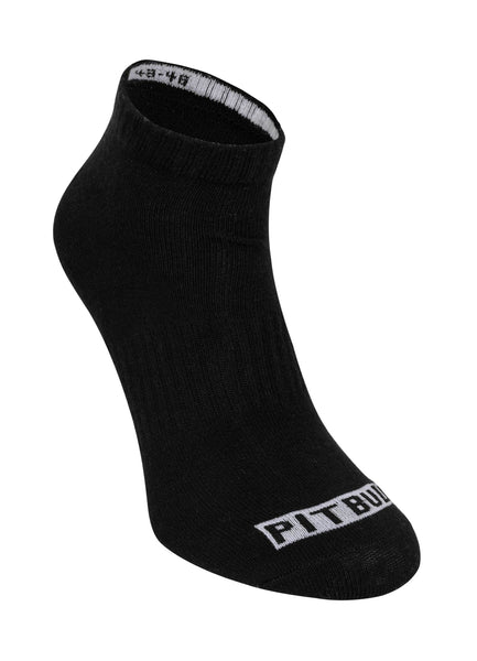 PITBULL Pad Thin 3pack Black Socks