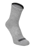 PITBULL High Ankle Thin 3pack Grey Socks