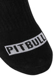 PITBULL High Ankle Thin 3pack Black Socks