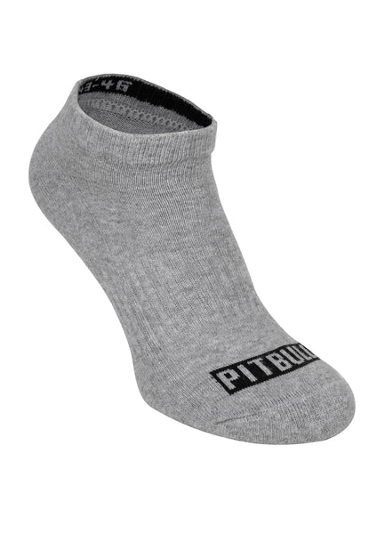 PITBULL Pad 3pack Grey Socks