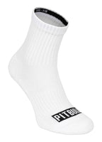 PITBULL High Ankle 3pack White Socks