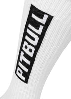 PITBULL High Crew Thin 3pack White Socks