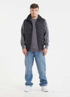 Men's hooded Vest Eclipse - Black