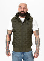 Men's hooded Vest Eclipse - Olive
