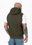 Men's hooded Vest Eclipse - Olive