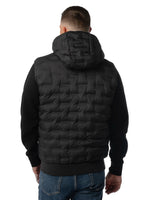 Quilted vest with hood FISK