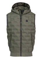 Quilted vest with hood FISK