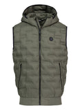 Quilted vest with hood FISK