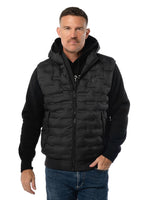 Quilted vest with hood FISK