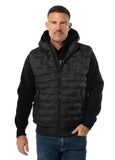 Quilted vest with hood FISK