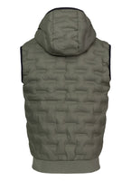 Quilted vest with hood FISK