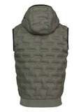 Quilted vest with hood FISK