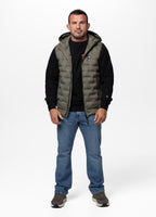 Quilted vest with hood FISK