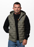 Quilted vest with hood FISK