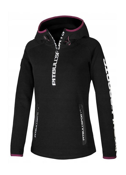 Bluza damska 1/2 zip z kapturem Sport 3