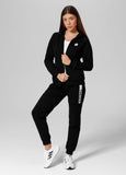 Women's zip-up hoodie Fuchsia - Black