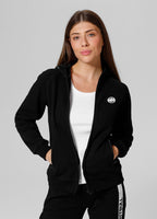 Women's zip-up hoodie Fuchsia - Black