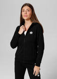 Women's zip-up hoodie Fuchsia - Black