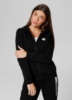 Women's zip-up hoodie Fuchsia - Black