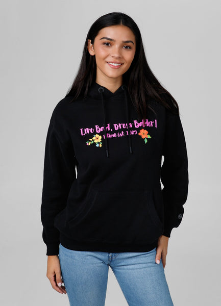 Women's Oversize Hoodie Happy-Pit - Black