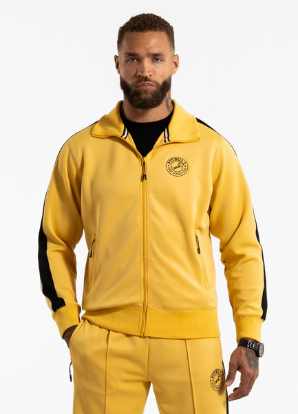 Men's Sweatjacket Oldschool SAN DIEGO CA - Pale yellow