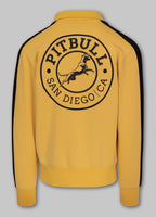 Men's Sweatjacket Oldschool SAN DIEGO CA - Pale yellow