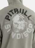 Men's Zip-up hoodie DOG SD - Dusty Salvia