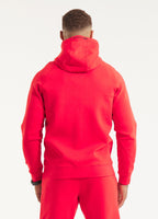 Zip-up hoodie DOGWOOD - Fluo red