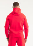 Zip-up hoodie DOGWOOD - Fluo red
