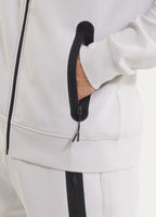 Zip-up hoodie DOGWOOD - Whity blue