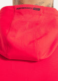 Zip-up hoodie DOGWOOD - Fluo red