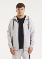 Zip-up hoodie DOGWOOD - Whity blue