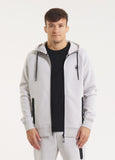 Zip-up hoodie DOGWOOD - Whity blue