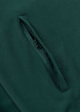 Men's Zip-up hoodie Pique Rockey - Dark green